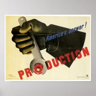 Amerikas svar ~ Produktion! Poster