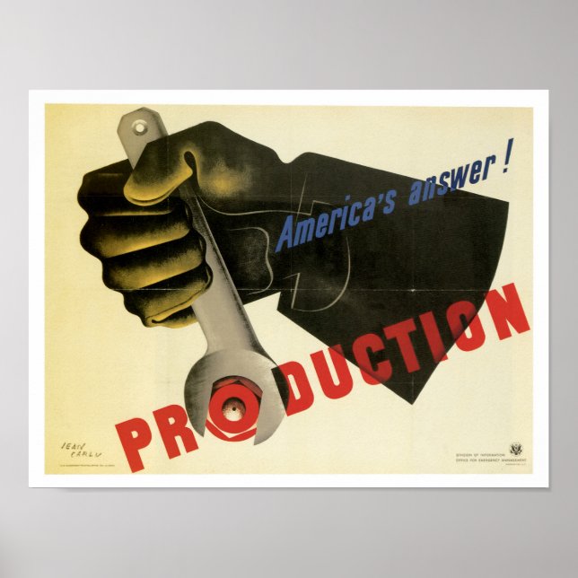 Amerikas svar! Produktion Poster (Framsidan)