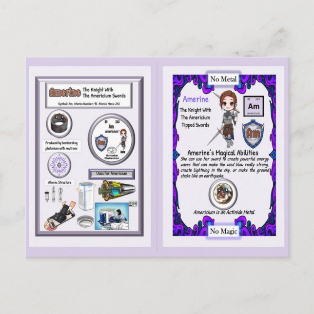 Amerine - Knight Americium Sword Vykort (Framsida)