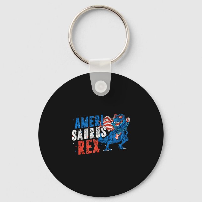 Amerisaurus rex amerika usa självständighet 4 juli nyckelring (Framsida)