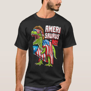 Amerisaurus Rex Dinosaur 4:e juli-fyrverkeriet Ame T Shirt