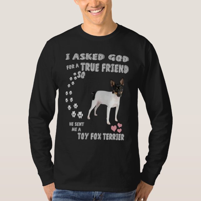 Amertoy Hund Pappa Art, Cute American Leksak Fox T T Shirt (Framsida)