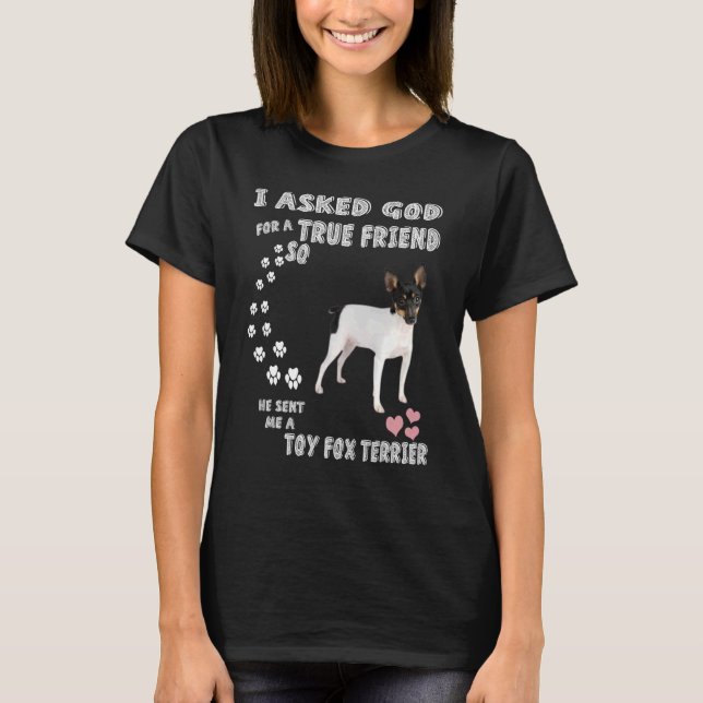 Amertoy Hund Pappa Art, Cute American Leksak Fox T T Shirt (Framsida)