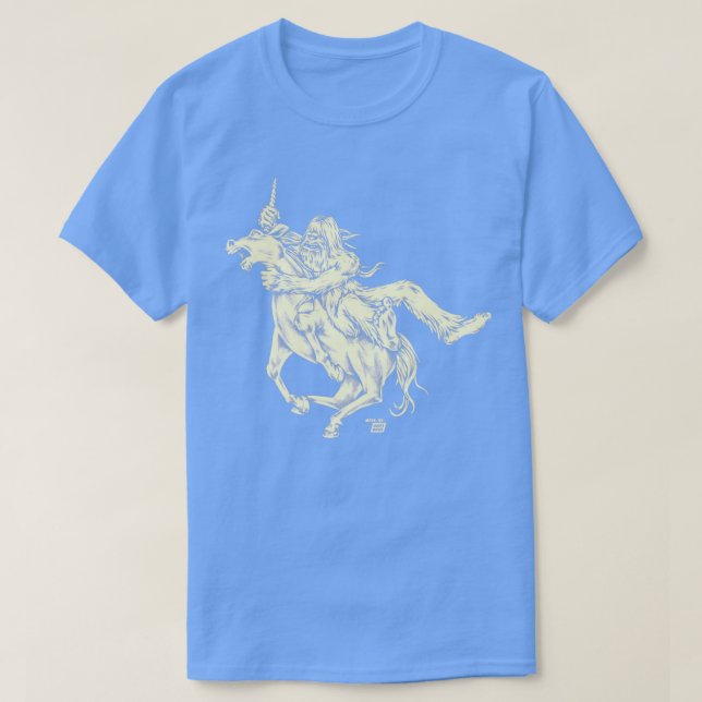 Ames Bros Bigfoot vs Unicorn  T Shirt (Design framsida)