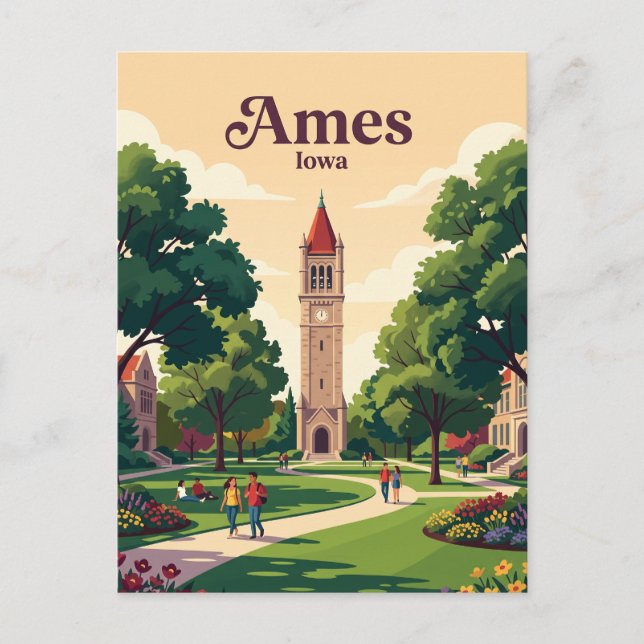 Ames, Iowa Vykort (Framsida)