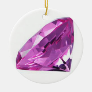 Amethyst 01, Februari, Birthstone Julgransprydnad Keramik