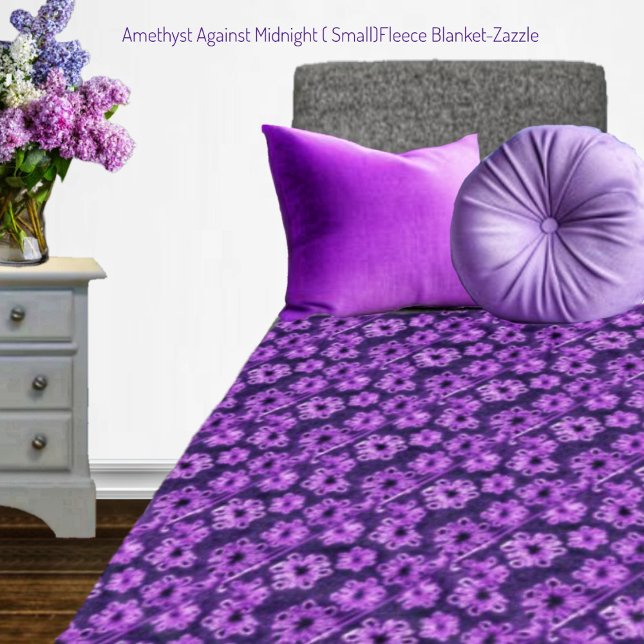 Amethyst Against Midnight Fleecefilt (Skapare uppladdad)