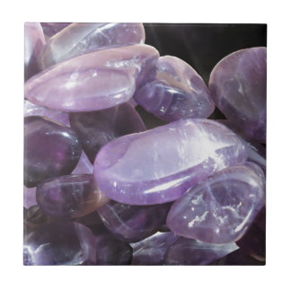 AMETHYST andlig purpurfärgad gemstone Kakelplatta