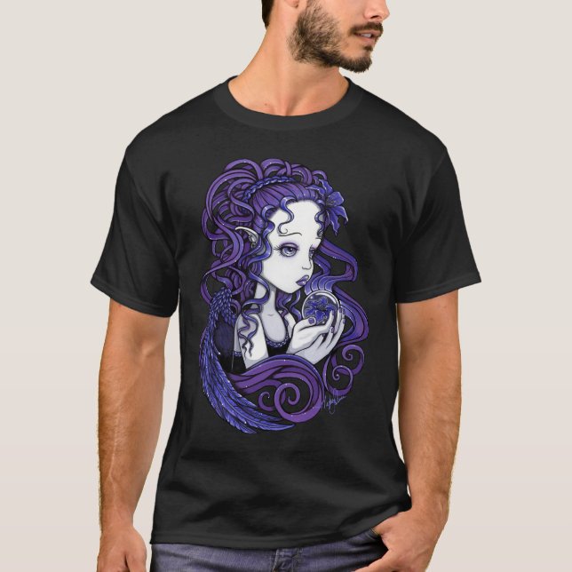 "Amethyst" bästa kristallkulaängelkonst Tröja (Framsida)