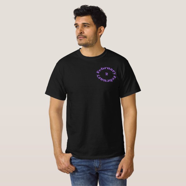 Amethyst Birthstone - Februari T-Shirt (Hel framsida)
