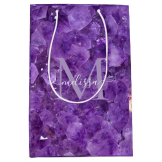 Amethyst Birthstone Monogram Personalized Name