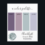 Amethyst Bröllop färg palette Card 2023<br><div class="desc">Amethyst Bröllop färg palette Card 2023</div>