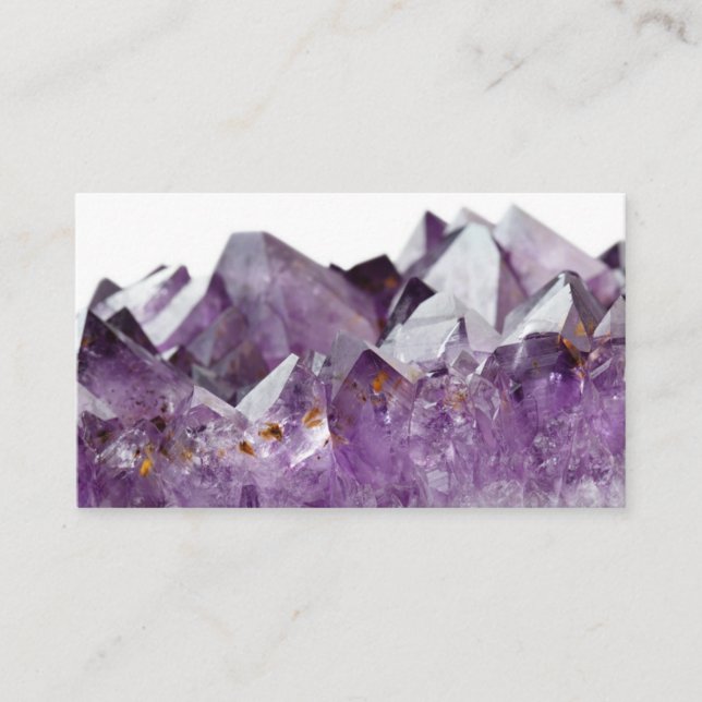 Amethyst Crystal-Affärskort Visitkort (Framsida)
