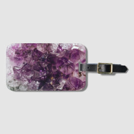 Amethyst Crystal Energy Bagagebricka