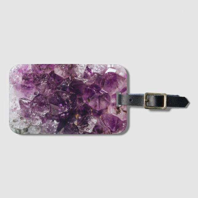 Amethyst Crystal Energy Bagagebricka (Framsida horisontal)