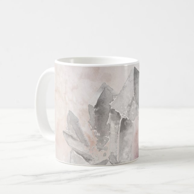 Amethyst Crystal läka energi Chakra för *~*Faux Kaffemugg (Framsida vänster)