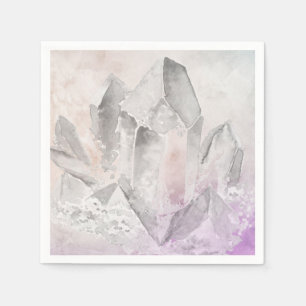 Amethyst Crystal läka energi Chakra för *~*Faux Pappersservett