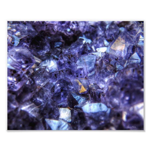 Amethyst Crystals Fototryck (Framsidan)