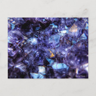 Amethyst Crystals Vykort