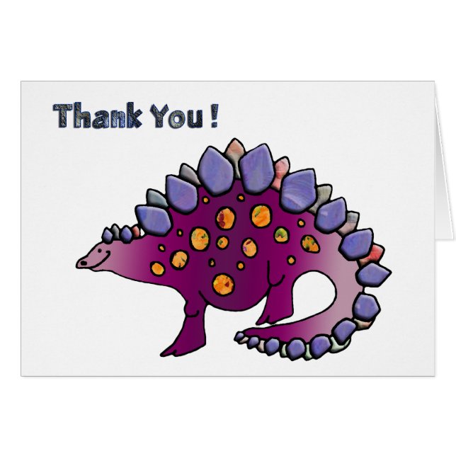 Amethyst Dinosaur 3 Hälsningskort (Framsidan Horizontal)