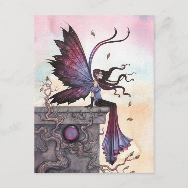 Amethyst Dream Fantasy Fairy Postcard Vykort (Framsida)