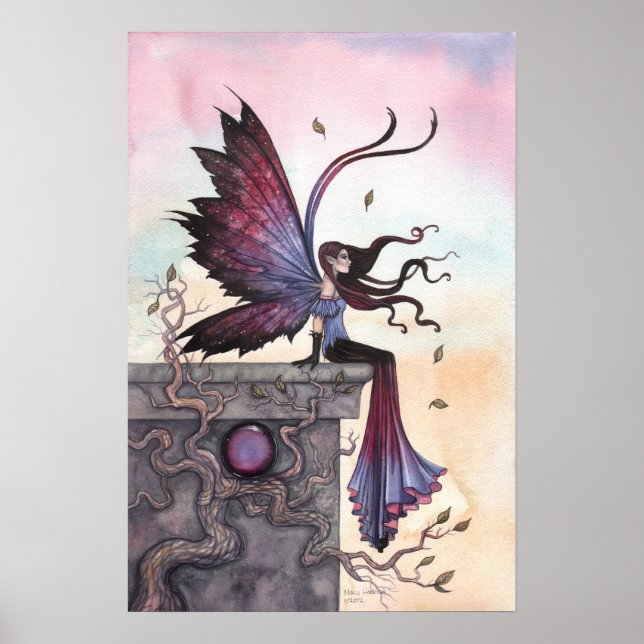 Amethyst Dröm Gotisk Fantasy Fe- affisch (Framsidan)