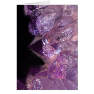 Amethyst Druzy in Photography Hälsningskort