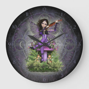 Amethyst fe stor klocka