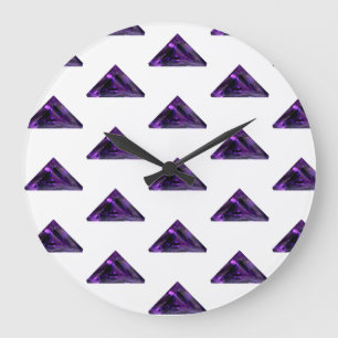 Amethyst, februari Birthstone Lila Large Clock Stor Klocka