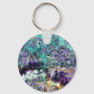 amethyst förmiddag för mineral för gem för ste nyckelring