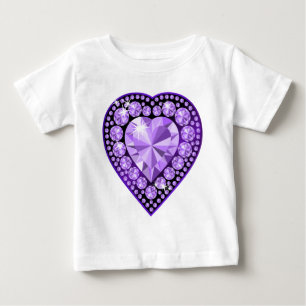 Amethyst Gem-hjärta Tröja