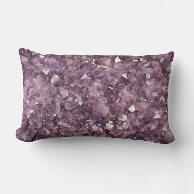 Amethyst Gemstone Dekorativ kudde Lumbar (Framsida)