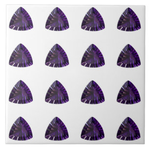 Amethyst Gemstone, februari Birthstone, Lila Kakelplatta