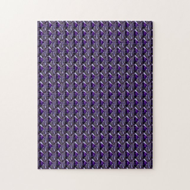 Amethyst Gemstone, februari Birthstone, Lila Pussel (Vertikal)
