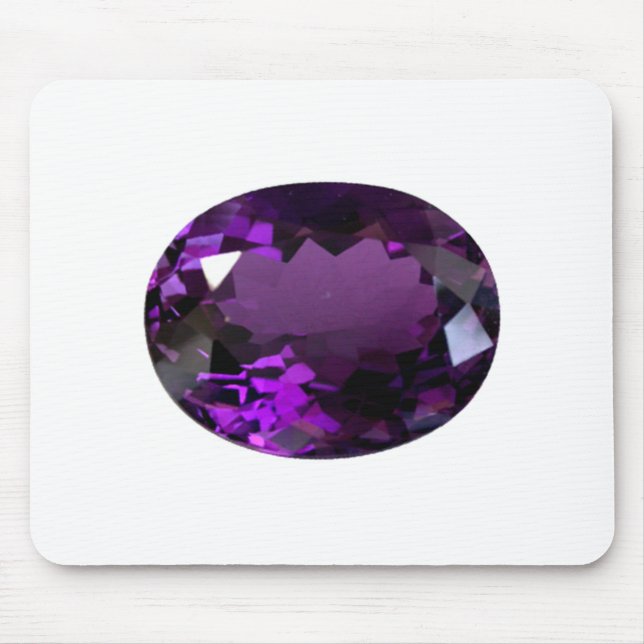 Amethyst Gemstone Musmatta (Framsidan)