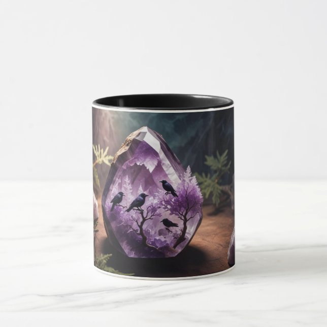 Amethyst Gemstones jewels Mugg (Center)