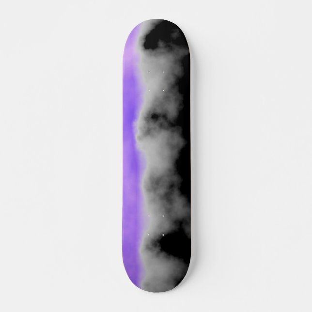 Amethyst Geode Druzy för vitgrå färgsvart Crystal Skateboard Bräda 20,5 Cm (Framsida)