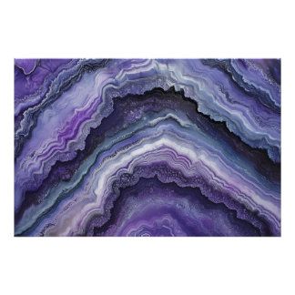 Amethyst Geode Fluid Pour Fototryck