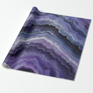 Amethyst Geode Fluid Pour Presentpapper