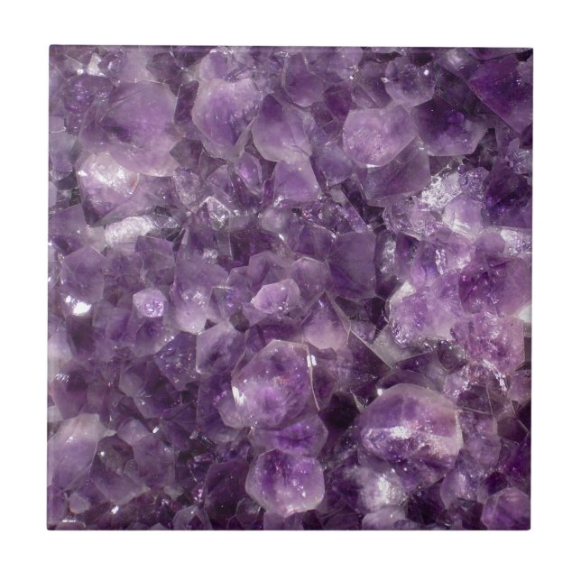 Amethyst Geode Kakelplatta (Framsidan)