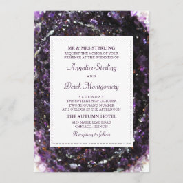 Amethyst Geode| Våldsbröllopsinbjudan Inbjudningar