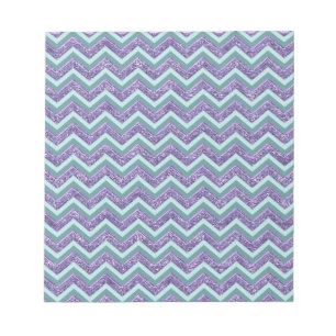 Amethyst Glass Zigzag Mönster Anteckningsblock