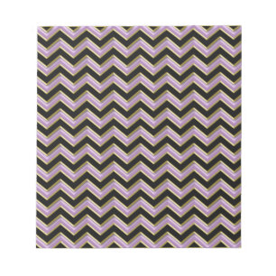 Amethyst Guld Black Zigzag Mönster Anteckningsblock