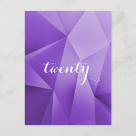 Amethyst Jewel Tones Bordsnummer Postcard