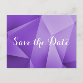 Amethyst Jewel Tones Save Date Postcard Meddelande Vykort