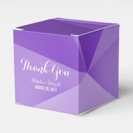 Amethyst Jewel Tones Wedding Favor Boxes Presentaskar