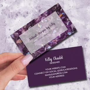 Amethyst Jewelry Designer Visitkort