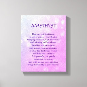 Amethyst - kanfas för konst för Februari Canvastryck