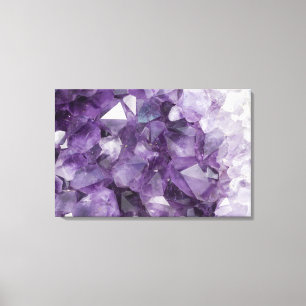 Amethyst kristaller canvastryck