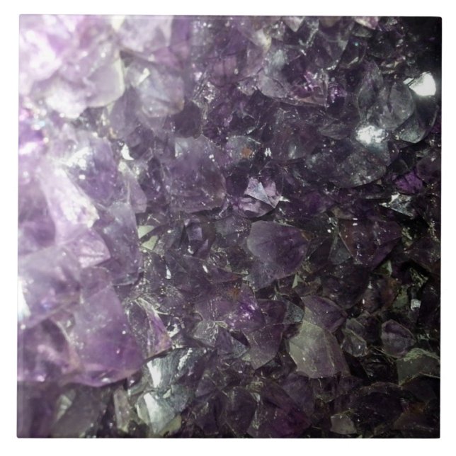 Amethyst kvartar kakelplatta (Framsidan)